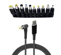 Shuade USB C linea di alimentazione UsbC TypeC ToDC18.5-20V convertitore a DC5.5x2.5mm 3.5x1.35mm 4.0x1.7mm per router WiFi