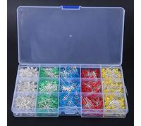 SHUAIGUO 1000pcs Kit di Diodi a LED a LED Colori Assortiti 3 Mm - Materiale Premium, Comoda Scatola di Stoccaggio Organizzata per Progetti Fai - te