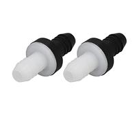 SHUAIGUO 2 Pcs 3/8 Pollici in Plastica a 1 Via della Valvola, Valvola dell'acqua Non Return per Compressore d'aria, Pompa per Acquario, Gas a Combustibile, Materiale di Grado, Portatile e (CDAV6)