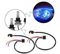 SHUAIGUO 2 Pezzi H4 Prese H4 a 9006 Bulbi Cavo di Conversione con Conversione della Nebbia del Cablaggio a Bulbi - Filo di Rame 40 Cm, Resistente Al Calore, Plug & Play
