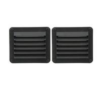 SHUAIGUO 2pcs Apertura di Ventilazione dell'impresa Ad Aria Rettangolare, Nylon, Porta di Scarico Laterale, per Yacht per Barche Marine e Famiglia, Durevole e Facile Installazione (Nero)