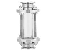 SHUAIGUO Acciaio Inossidabile 304 Morsetto di Vetro a Vista Sanitario, 38φ Osservazione del Fluido Ad Alta Purezza nel Tubo, Vista a 360 ° Completa, Uso Verticale/orizzontale, Materiale Premium per