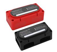 SHUAIGUO Blocco di Distribuzione di 2 Pcs 300A 4 Stallone Barretta della Batteria - Universal 12-48V per la Barca per Yacht, Pesante, Cablaggio Facile