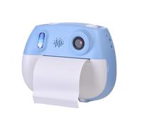 SHUAIGUO Fotocamera a Stampa Istantanea per Bambini 1080P, Videocamera Digitale a 2 Obiettivi per Ragazzi e Ragazze con Carta e Penna Colorata, Libera la creatività dei Bambini Dai 3 Anni in su (Blu)