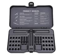 SHUAIGUO Kit Cacciavite Magnetico Portatile 40 in 1 con Punte Codificate a Colori, Custodia Compatta, per le Pulizie, Set di Formazione Multi-bit