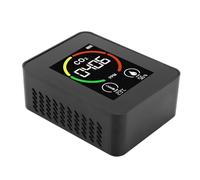 SHUAIGUO Rilevatore di CO2, Monitoraggio della qualità dell'aria con Ricarica USB, Igrometro Termometro, Tester TVOC, Display di Colori Intelligenti, Design Portatile per Ambiente Sanitario