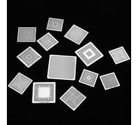 SHUAIGUO Set di Stencil di Rielaboraggio Revoca Universale BGA, 33pcs 304 Kit Calore a Maglia Mesh in Acciaio Inossidabile per Laptop, Desktop, Scheda Grafica Riparazione