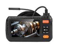 SHUAIGUO Telecamera per Endoscopio Ad Alta Definizione con Schermo 4,3 Pollici, Luci LED Regolabili e Telecamera Ruotabile a 180° per Ispezione di Tubi, Scheda di Memoria 32 GB, Otoscopio Digitale