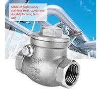 SHUAIGUO Valvola di Ritegno a Swing in Acciaio Inossidabile DN15, Filo Femminile 1/2 Pollici, Guarnizione Ad Alta Pressione 200psi, Design a Prova di Perdite per Acqua, Vapore, Oli e Acido Nitrico
