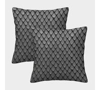 SHUAIOIN Bilance irregolari Federa Per Cuscino Set Di 2 Per Casa, Ufficio, Divano, Auto, Giardino Pelle di drago Copricuscino Stile Moderno Copricuscino 40x40cm