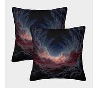 SHUAIOIN Nuvole cosmiche Federa Per Cuscino Set Di 2 Per Soggiorno, Camera Da Letto, Divano Nebulosa Copricuscino Decorazione Domestica Copricuscino 50x50cm