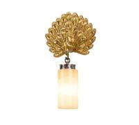 SHUANGZ Applique Da Parete In Alabastro Per Sala Da Pranzo,Lampada Da Parete Interamente In Rame,Illuminazione Con Lampada In Marmo Naturale,Lampada Da Parete Di Lusso In Stile Art Decor