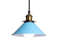 SHUANGZ Lampada A Sospensione Color Macaron Nordico Lampada A Sospensione A Cupola in Metallo, Larghezza 8,6'' Paralume Conico Industriale per Sala da Pranzo, Corridoio Lampadario di metà Secolo