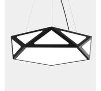 SHUANGZ Lampada Da Soffitto A LED Dal Design Geometrico Moderno Lampada A Sospensione A LED In Acrilico Con Luce Bianca Con Paralume In Acrilico, Lampada A Sospensione In Metallo Nordico