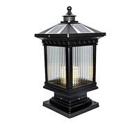 SHUANGZ Lampada da terra Paesaggio Esterno LED Solare Lampada da terra Lampada da terra Lampada da terra Palo Luce IP54 Impermeabile Lampada Colonna Recinzione Cortile Applique Da Parete Impermeabile