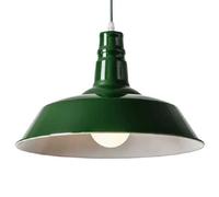 SHUANGZ Lampadari Con Paralume In Metallo Rotondo Da 18,1 Pollici Lampada A Sospensione Barn 1-Lights Macaron Color Mid Century Illuminazione A Sospensione A 1 Luce Sala Da Pranzo Scuola, Per Soffitti
