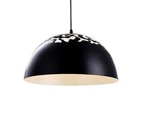 SHUANGZ Lampadario A LED retrò Nordico Lampada A Sospensione Industriale A 1 Luce Design Scavato con Lampada A Sospensione A Soffitto A Semicerchio Apparecchi di Illuminazione A Sospensione