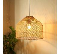 SHUANGZ Lampadario In Stile Rustico Da 15,7 Pollici, Con Cestini In Rattan