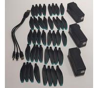 SHUAPOZ per Drone RC con Motore brushless S188 S188PO per Cavo di Ricarica USB 5/3/2 in 1/Batteria al Litio da 7,4 V 1600 mAh/eliche Pale del Ventilatore Parti di Ricambio(Brown)