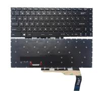 SHUAPOZ Tastiera per Laptop statunitense per Msi per Summit E15 A11SCST A11SCS MS-16S6 E14 GS66 MS-16V1 MS-16V3 GP66 MS-1542 GE66 MS-1541(Colorful Backlit)