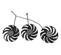 SHUAPOZ Ventola per Scheda Grafica, Cuscinetto a 2 Sfere, PLD10010B12HH per MSI per GeForce per RTX 3090 Ti RTX3090Ti Gaming X Trio, Dispositivo di Raffreddamento per GPU Video VGA(1 Set Triple Fan)