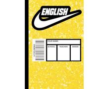 ShuAyb’s Library: “English” Titled Composition Book (Yellow Glitter): Hudain Muhammad Publishing House