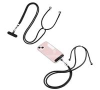 SHUBEIEUMI 2 Pezzi Cordino per Cellulare Telefono Universale Patch*2, Rimovibile Catena Laccio per Cellulare, Collana per Tutti Gli Smartphone, Regolabile Cinturino da Collo Polso