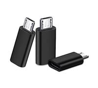 SHUBEIEUMI 3 Pezzi Adattatore Micro USB a USB C, Adattatore USB da Femmina a Micro USB Maschio, Trasferimento Dati, per Samsung Galaxy, Huawei P Smart P10 Lite P9 Lite