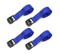 SHUBEIEUMI 4 PCS Cinghie di Fissaggio a Cricchetto, Cinghia di Ancoraggio con Chiusura, Adatto per Moto, Auto, Portabiciclette, 50cm x 2cm Cinghie di Tensione(Blu)