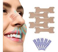 SHUBEIEUMI 50 pezzi Cerotti Nasali, Cerotti Nasali Antirussamento, Respira Bene, Ridurre il Russamento e Alleviare la Congestione Nasale, Per Donne e Uomini, 66 mm x 19 mm