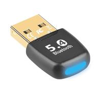 SHUBEIEUMI Adattatore Bluetooth 5.4 USB per PC, Dongle Bluetooth Bluetooth Stick Dongle (EDR & BLE), per PC Laptop Desktop Computer, Compatibile con Windows 11/10/8.1/7
