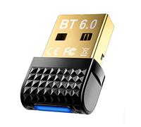 SHUBEIEUMI Adattatore Bluetooth 6.0 per PC, Plug Play Dongle Chiavetta per Windows 11 10 8.1, Bluetooth USB per Cuffie, Mouse, Controller, Tastiere