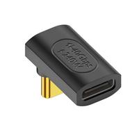 SHUBEIEUMI Adattatore USB C Maschio a Femmina, Adattatore USB C a 90°, Trasmissione Dati Type-C PD240W Supporta 8k@60Hz, Compatibile con Thunderbolt 3/4, MacBook e Altri Dispositivi USB-C