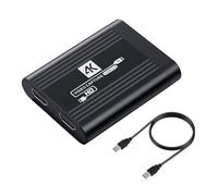 SHUBEIEUMI Scheda Acquisizione Video Scheda Video Hdmi USB3.0, Scheda di Acquisizione Video 4K 1080P 60FPS per Giochi, Streaming, Videoconferenza(Nero)
