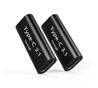 SHUBEIEUMI Set di 2 Accoppiatori USB-C, Type C Femmina a Femmina Adattatore da USB C 3.1 OTG 10Gbps, Compatibile per Laptop,Telefono,Macbook USB C HUB