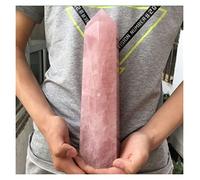 SHUBIAO Cristallo Naturale Grezzo 500 g Naturale Rosa Roccia Cristallo di Quarzo Rosa Bacchetta Cura dei Punti