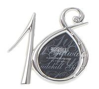 Shudehill - Cornice con diamanti per 18° compleanno, colore: Argento