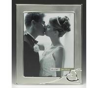 Shudehill Giftware Cornice a forma di cuore nero e argento 8 x 10