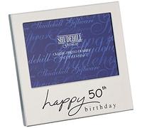 Shudehill Giftware Cornice per i 50 Anni con Scritta in Inglese Happy 50th Birthday, Idea Regalo (cod. 72250)