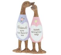 Shudehill Giftware Graziosa anatra ornamentale in legno con messaggio a margherita, per mamma, nonna, amici, famiglia e altri messaggi sentimentali, idee regalo per lei (amici)