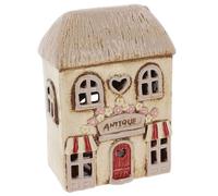 Shudehill Giftware Village Pottery - Portacandela in ceramica dipinto a mano, collezione negozio di fiori, sala da pranzo, negozio di antiquariato, pasticceria antica e negozio di dolciumi