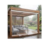 SHUDONGDEN Tenda a rullo impermeabile trasparente, tapparella in vinile resistente alle intemperie da 0,5 mm, for luoghi commerciali su balconi da giardino