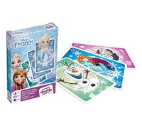 Shuffle Disney Frozen, carte da gioco a forma di coppia e vecchia cameriera, adatte per giocare a scatto, 1 mazzo, ottimo regalo per bambini dai 3 anni in su