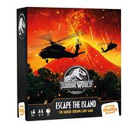 Shuffle Escape The Island - Set di carte in base al film Jurassic World, 2-4 giocatori a partire da 6 anni