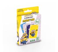Shuffle Minions, carte da gioco 4 in 1, per bambini dai 4 anni in su | Quartetto, Mau Mau, Schnipp Schnapp, memo, idea regalo, gioco di carte