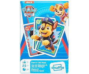 Shuffle Paw Patrol - Coppia di carte da gioco per cameriere vecchie, adatte per giocare a scatto, 1 mazzo, dai 3 anni in su