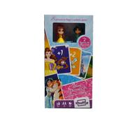Shuffle Principesse Disney Carrera fino al palazzo Set di carte per bambini con figure di personaggi.