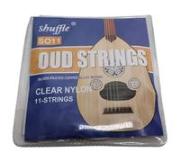 Shuffle SO11 - Set di corde professionali Oud (11 corde), in nylon trasparente di alta qualità e rivestimento in rame placcato argento, alta risonanza e durata