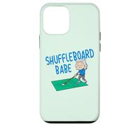 Shuffleboard Babe Fun Gioco per anziani dai capelli grigi Custodia per iPhone 12 mini