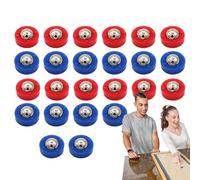 Shuffleboard Pucks - 24 pezzi Mini sfere di ricambio rulli set | Attrezzatura per accessori da tavolo a palla da biliardo | Perline scorrevoli desktop per giochi indoor, ricreazione domestica, arricci
